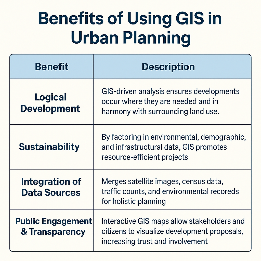 GIS Benefits in Urban Planning
