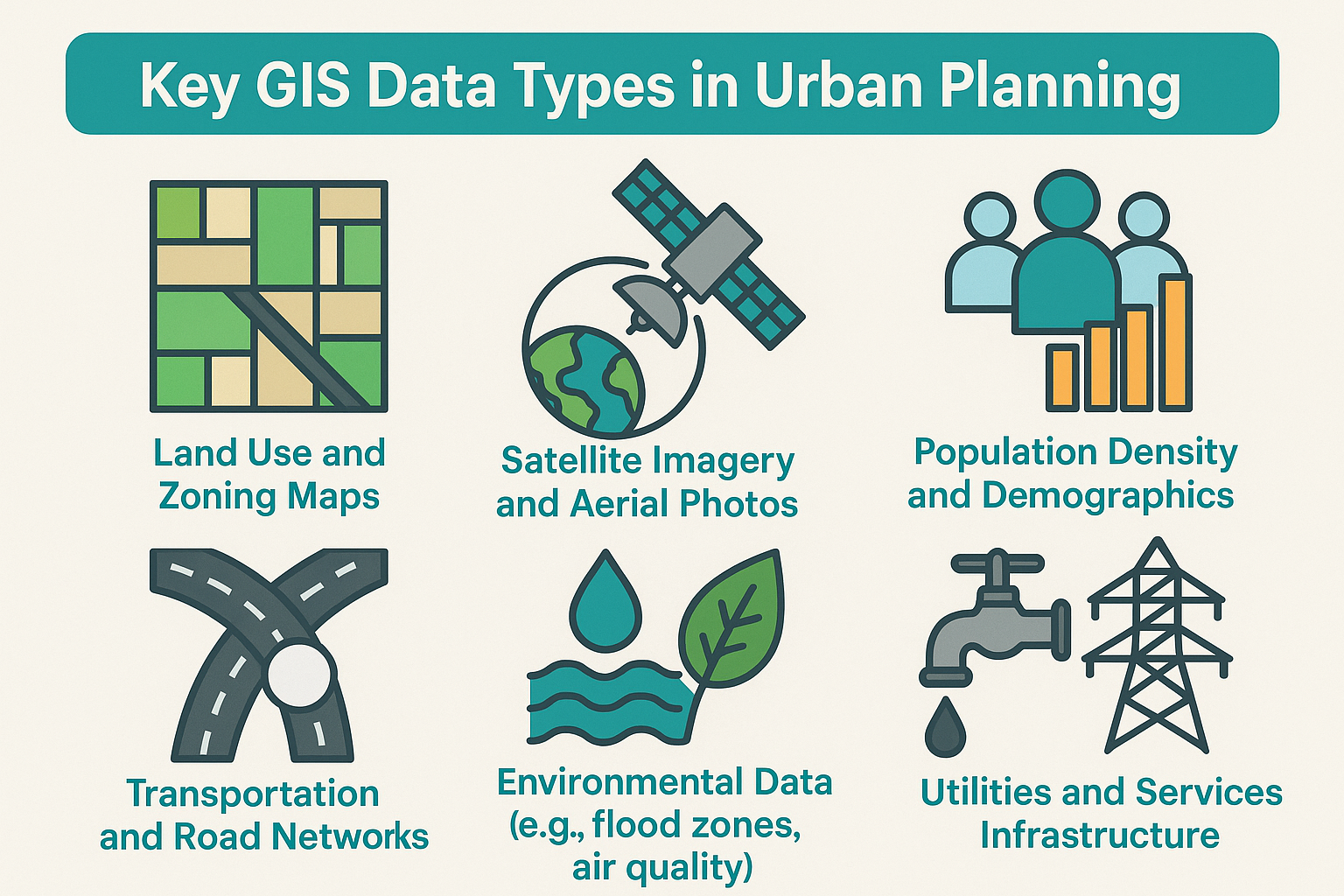 Key GIS Data Types in Urban Planning